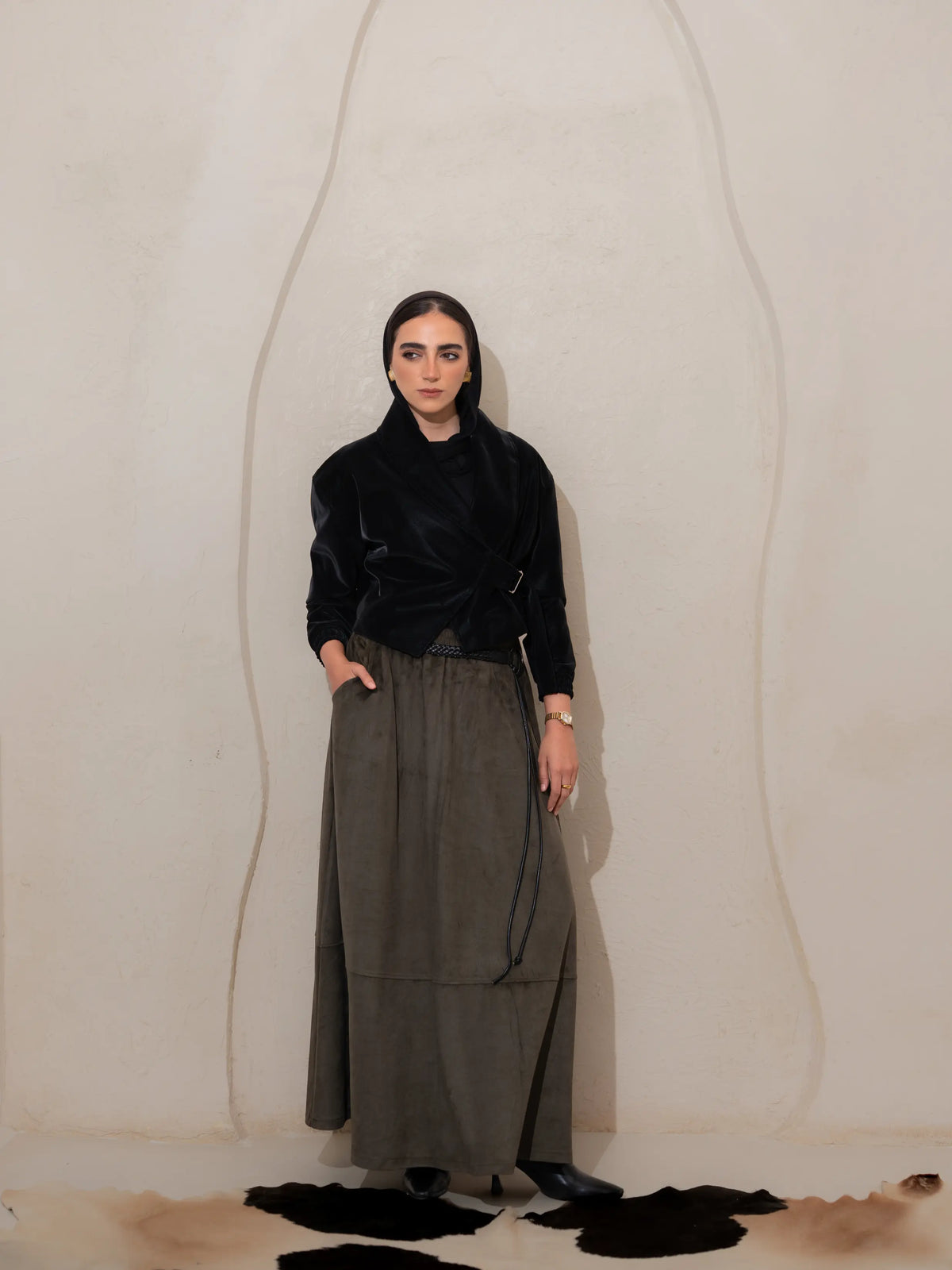 High-Waisted Maxi Skirt